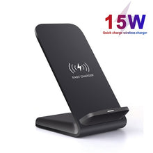 Load image into Gallery viewer, 15W Qi Wireless Charger Stand For iPhone SE2 X XS MAX XR 11 Pro 8 Samsung S20 S10 S9 Fast Charging Dock Station Phone Charger