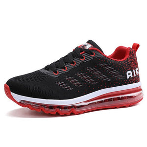 Gongma Damping Mens Running Shoes Lace Up Black Sneakers for Men
